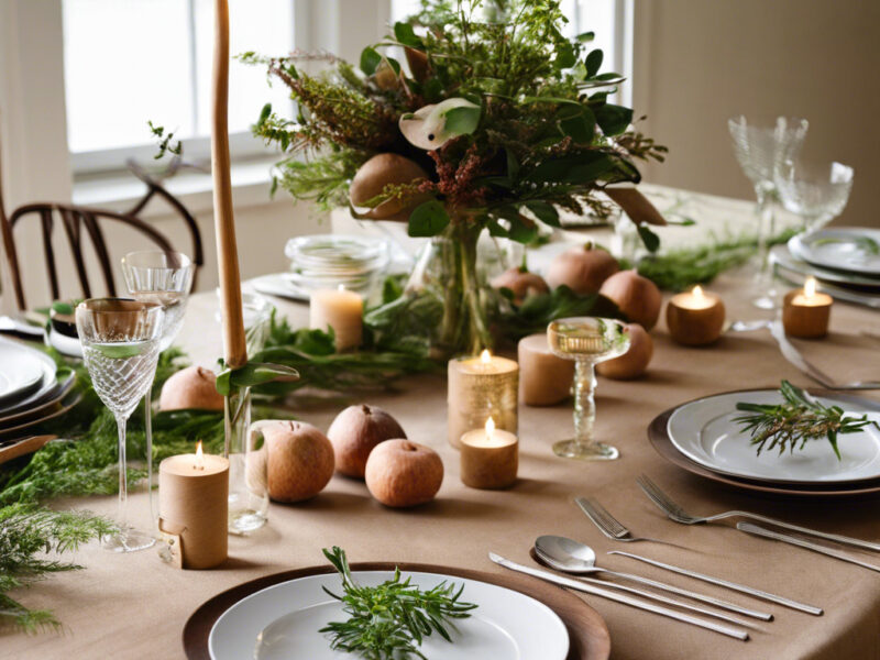 table setting organic and natural