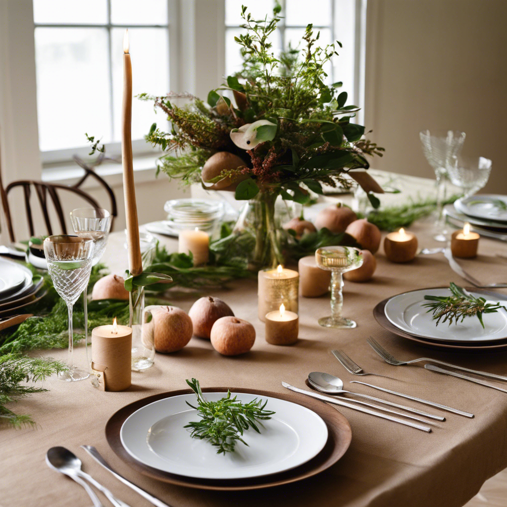 table setting organic and natural